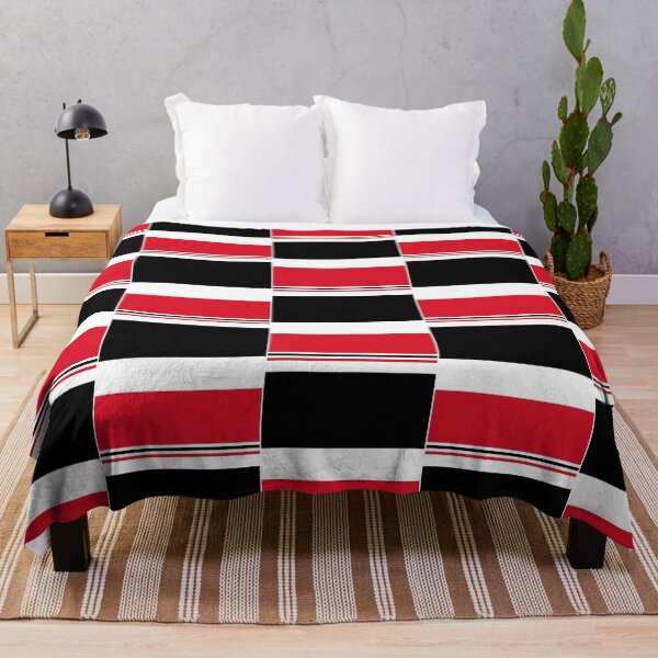 Item preview, Lana Abstract Red White Black Striped designed and sold by colionjosho.