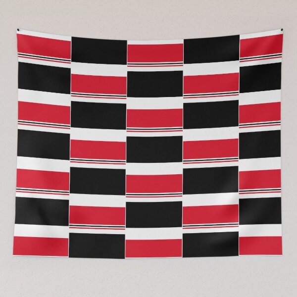 Item preview, Lana Abstract Red White Black Striped designed and sold by colionjosho.
