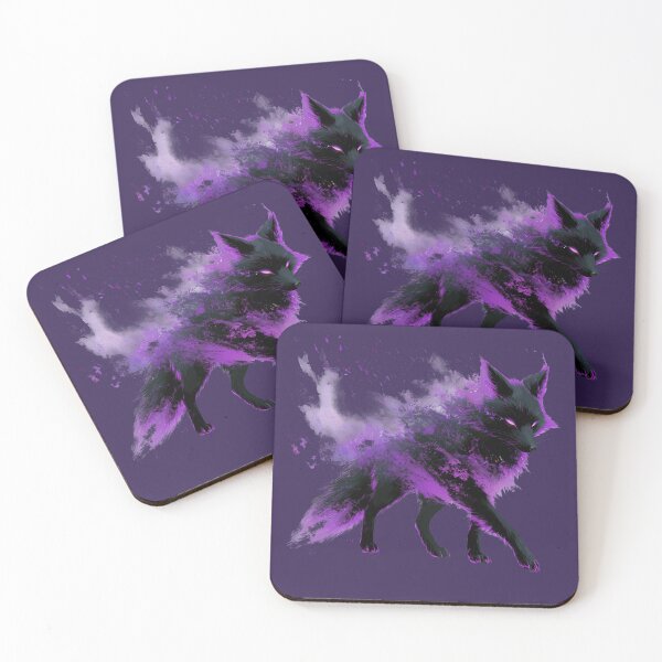 Item preview, Cyberpunk Neon Kitsune Fox  - Ultraviolet Cosmic Goth designed and sold by Artmugic.