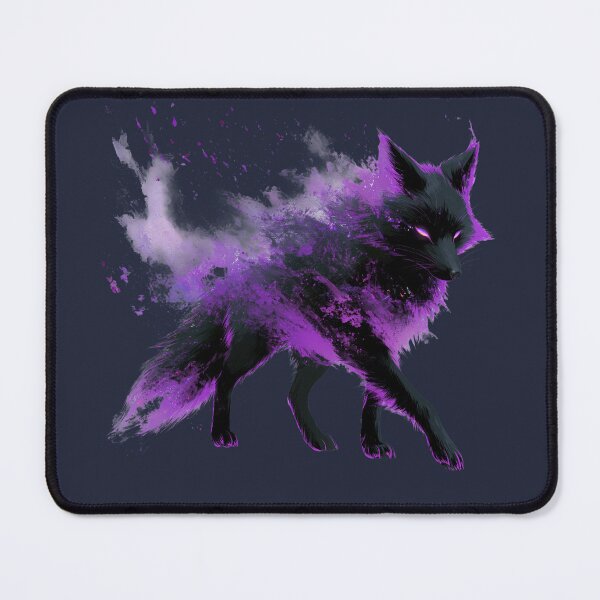 Item preview, Cyberpunk Neon Kitsune Fox  - Ultraviolet Cosmic Goth designed and sold by Artmugic.