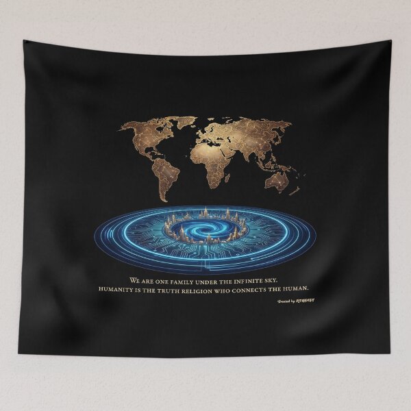 Item preview, Futuristic Golden World Map Circuit designed and sold by Global-Command.