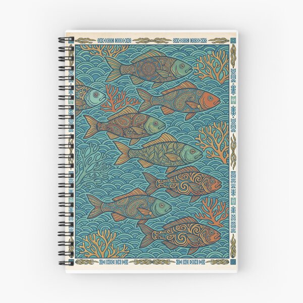 Item preview, Ornamental Fish Ocean Pattern Art Print designed and sold by OddlySticky.