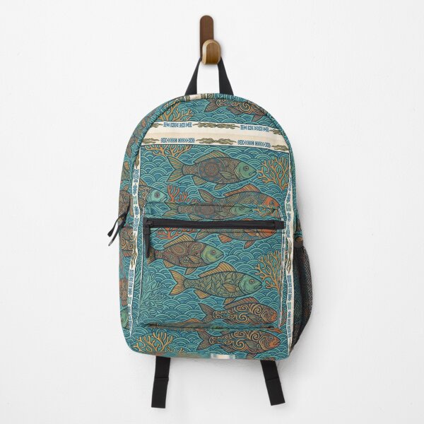 Item preview, Ornamental Fish Ocean Pattern Art Print designed and sold by OddlySticky.
