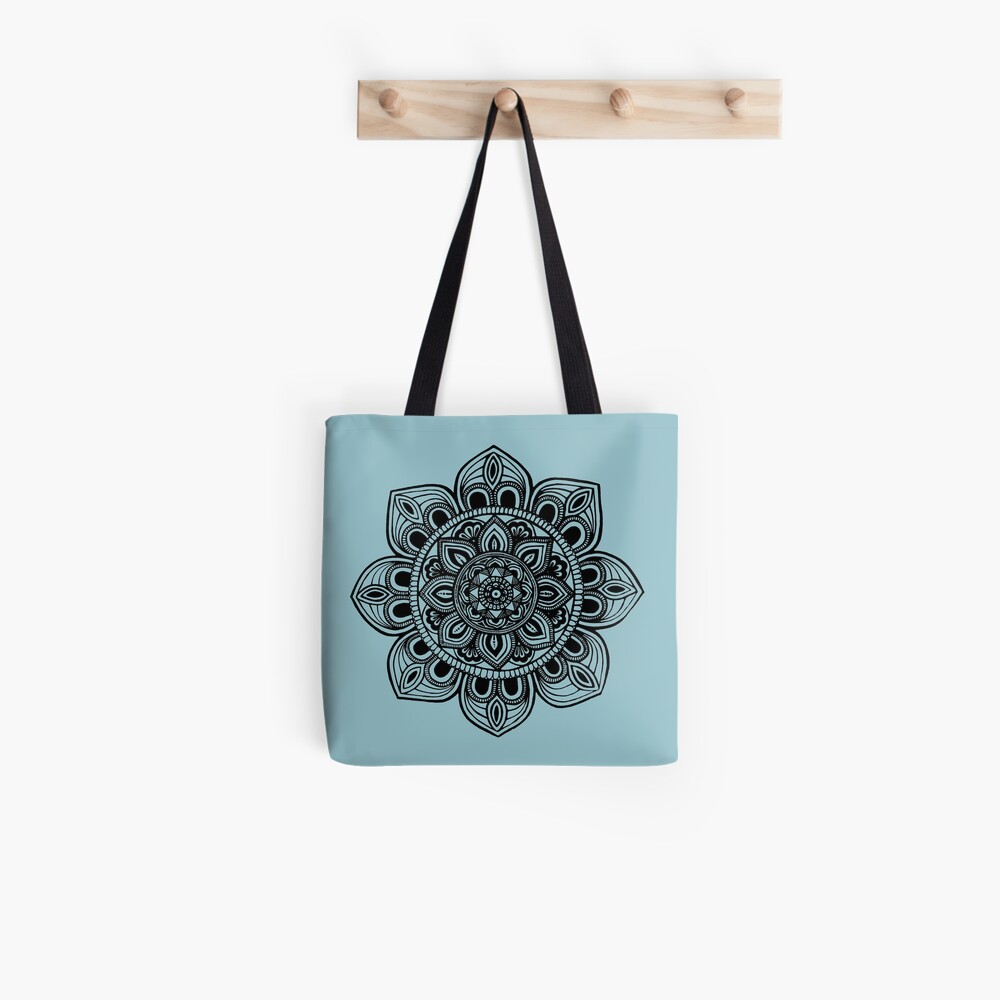 Black Mural Mandala - Art&Deco By Natasha Tote Bag