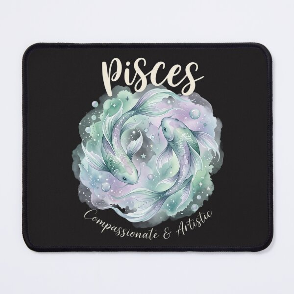 Item preview, Pisces Zodiac Sign Watercolor Fish | Compassionate & Artistic | Daily Horoscope Astrology | Celestial Pisces Gift designed and sold by Bhaskar Digital Art.