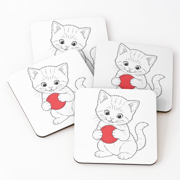 Item preview, A Kitten Playing with ball designed and sold by FionasDesignsA1.