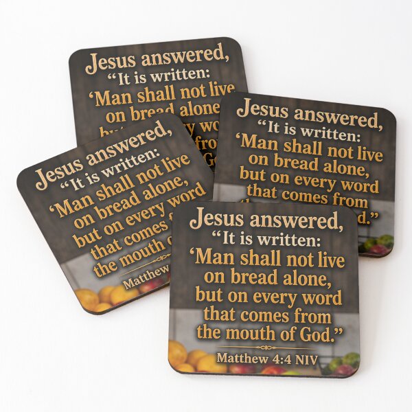 Item preview, Matthew 4:4 NIV - JCTRUTHER designed and sold by JCTRUTHERshop.