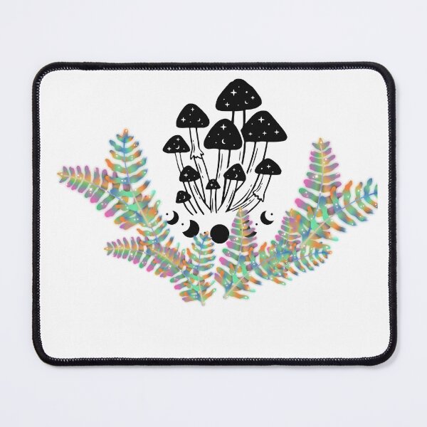 Item preview, Rainbow Ferns and Cosmic Mushrooms Botanical Art designed and sold by Sowaninongtdu.