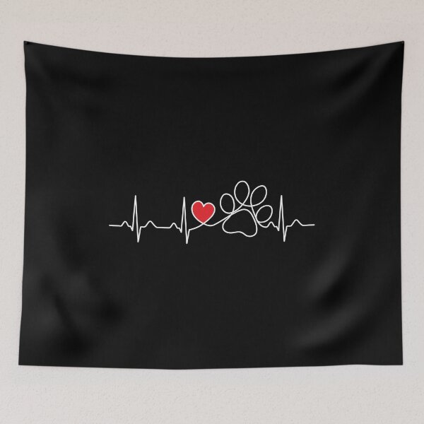 Item preview, Pet Heartbeat Lifeline Paw Print designed and sold by GiaoCalonas.