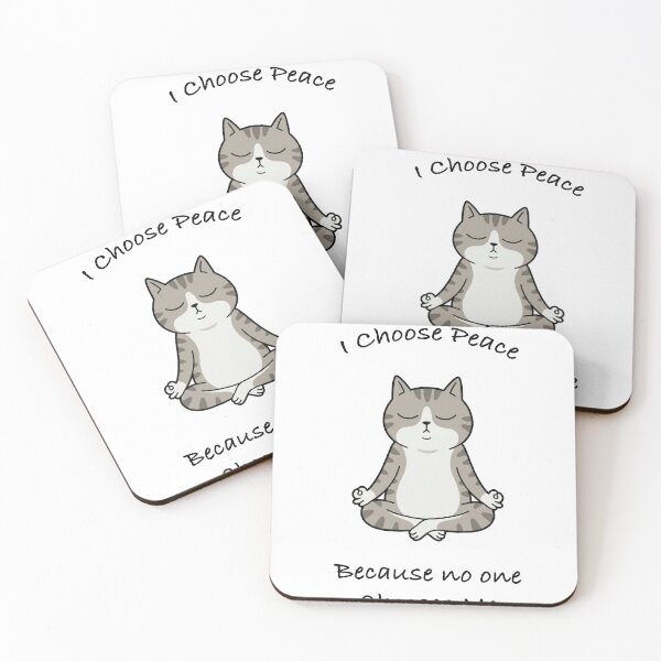 Item preview, Weirdo Funny Cat Meme Cartoon : I Choose Peace Because no one Chooses me designed and sold by Woketoon.