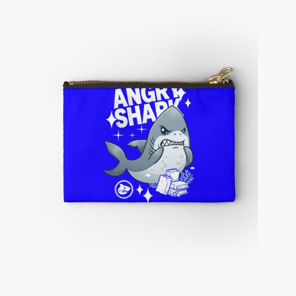Item preview, Cute Angry Shark with Books Illustration designed and sold by Ahmedsyde.