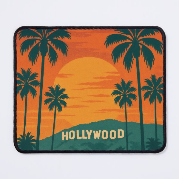 Item preview, Retro Pop Art Poster Illustration of Los Angeles | Bold California City Print with Hollywood Sign, Palm Trees & Downtown Skyline | Vintage West Coast Travel Wall Art Decor designed and sold by PaintedPixels01.