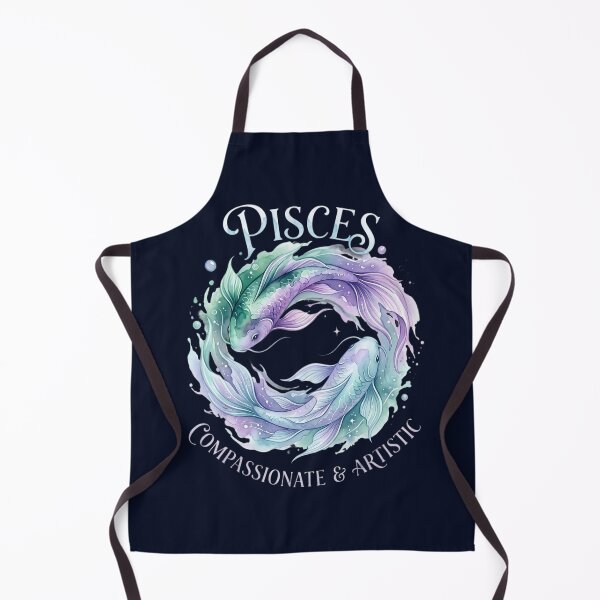 Item preview, Pisces Zodiac Watercolor Fish | Compassionate & Artistic | Daily Horoscope Astrology | Pisces Zodiac Gift designed and sold by Bhaskar Digital Art.