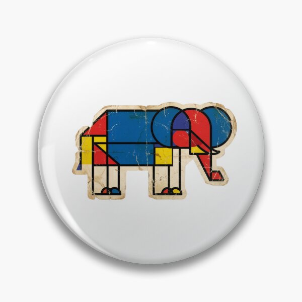 Item preview, Piet Mondrian Elephant - De Stijl Geometric Abstract  designed and sold by Mr. Pawsome.