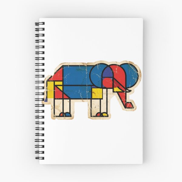 Item preview, Piet Mondrian Elephant - De Stijl Geometric Abstract  designed and sold by Mr. Pawsome.