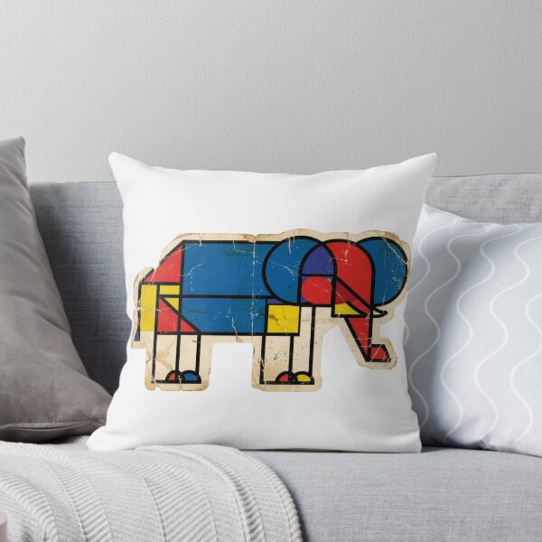 Item preview, Piet Mondrian Elephant - De Stijl Geometric Abstract  designed and sold by Mr. Pawsome.