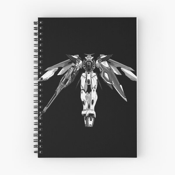 Item preview, mecha black white ink XXXG-01W Wing Gundam zero space colony ILLUSTRATION HD DIGITAL  designed and sold by sabartgunpla.