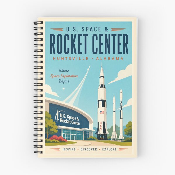 Item preview, US Rocket Space Center Vintage Travel Poster designed and sold by Eclipse 3699.