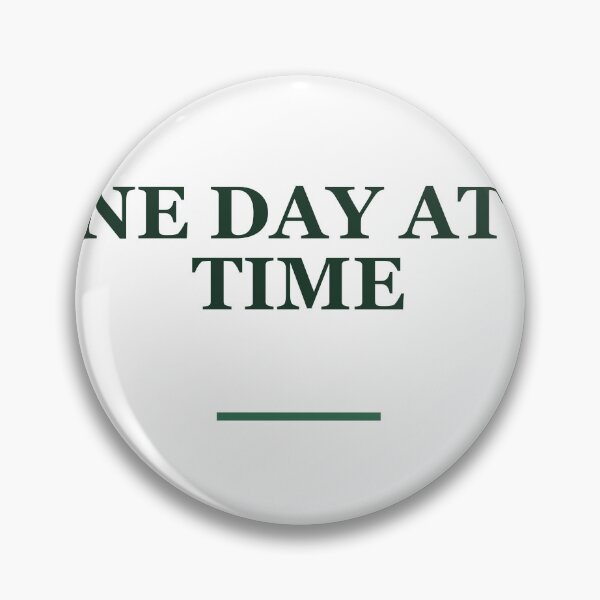 Item preview, "ONE DAY AT A TIME" Minimalist Quote Sticker designed and sold by QuirkThreadsCo.