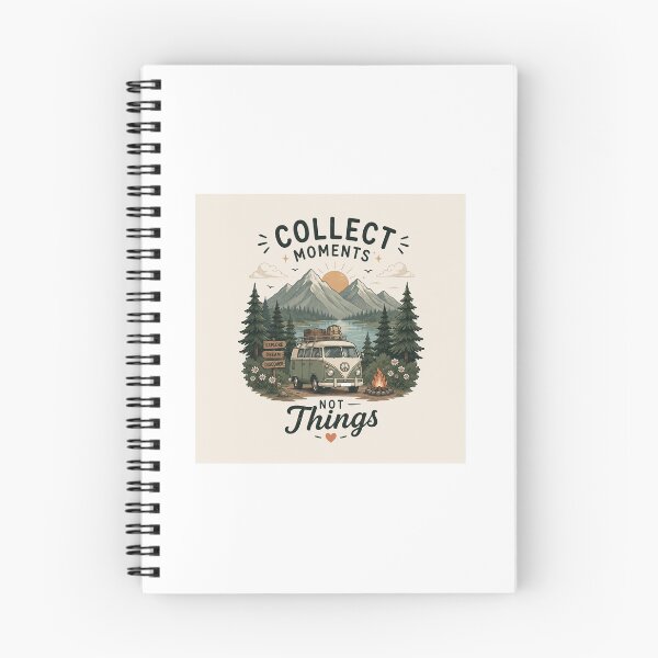 Item preview, Collect Moments Not Things | Vintage Camper Adventure Nature designed and sold by Rohinirohi029.