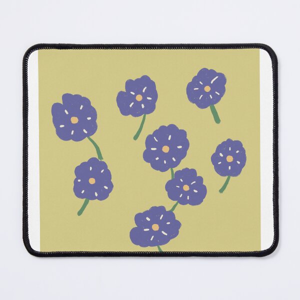 Item preview, Cottagecore Hand Drawn Blue Flower Art designed and sold by Kuosi-Kiosk.