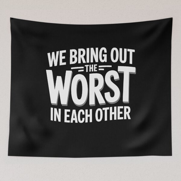 Item preview, We Bring Out The Worst In Each Other Funny Best Friend Gift designed and sold by Say It With Ink.