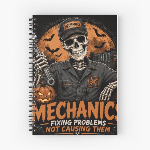 Item preview, mechanics halloween designed and sold by Brejko.