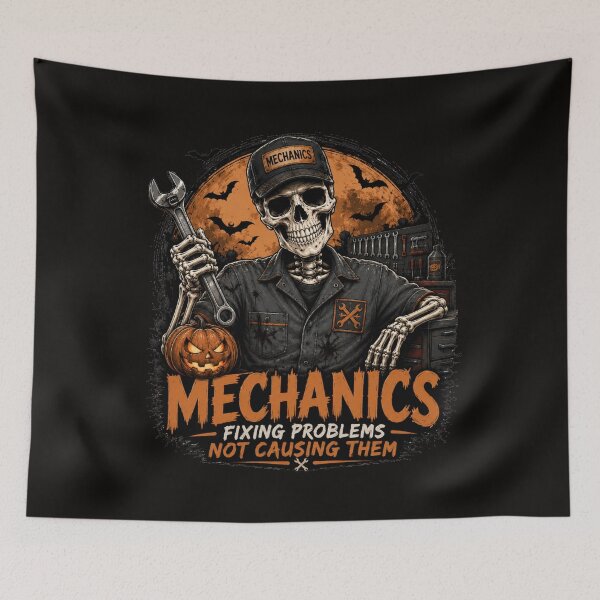 Item preview, mechanics halloween designed and sold by Brejko.