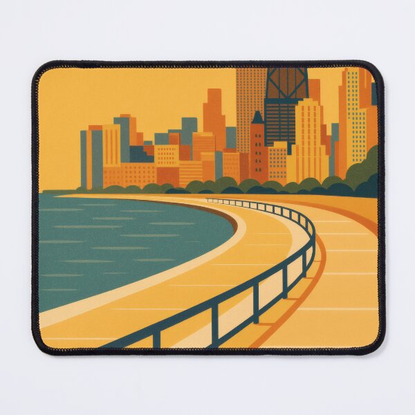 Item preview, Retro Pop Art Poster Illustration of Chicago | Bold Windy City Print with Willis Tower, Cloud Gate & Lake Michigan Skyline | Vintage Urban Wall Art Decor designed and sold by PaintedPixels01.