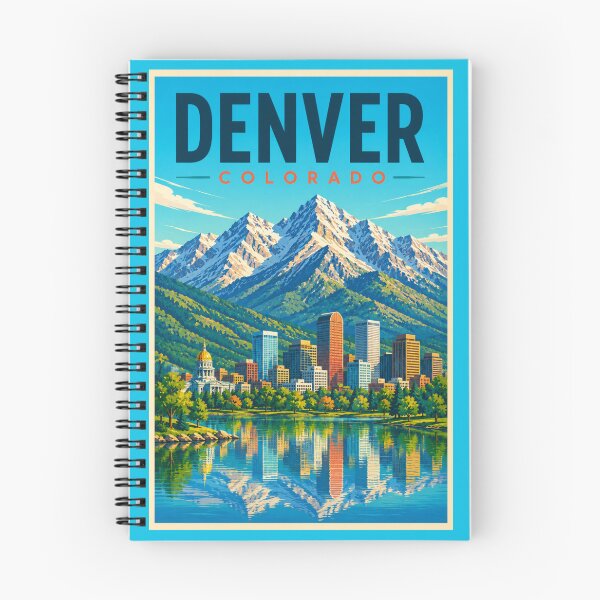 Item preview, Denver Colorado Retro Mountain Travel Poste designed and sold by Eclipse 3699.