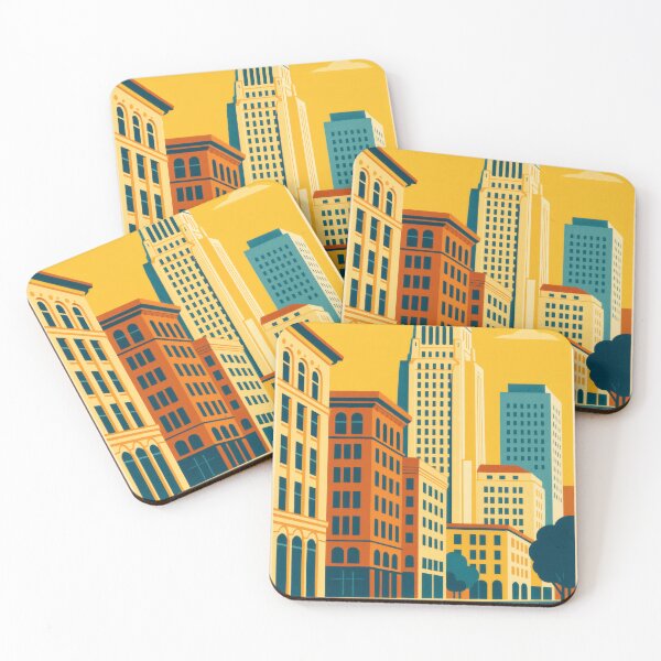 Item preview, Retro Pop Art Poster Illustration of Los Angeles | Bold California City Print with Hollywood Sign, Palm Trees & Downtown Skyline | Vintage West Coast Travel Wall Art Decor designed and sold by PaintedPixels01.