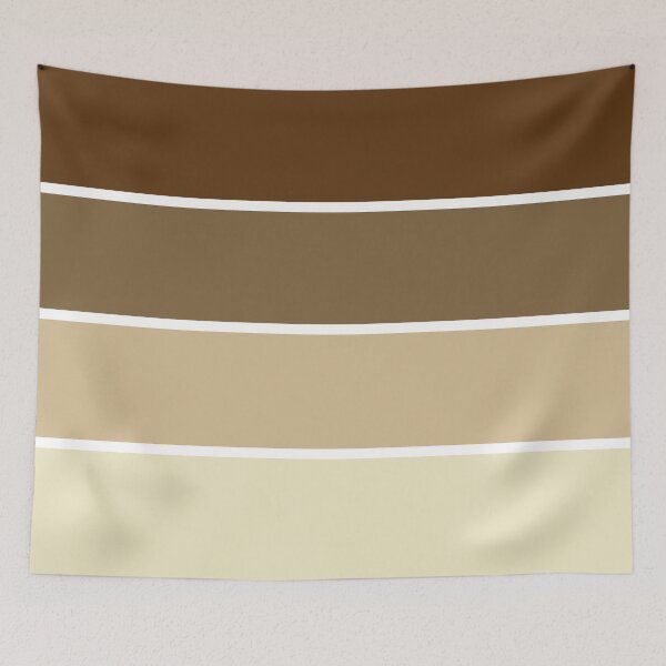 Item preview, Pastel Cream Brown Horizontal Stripes designed and sold by BirdAtWork.