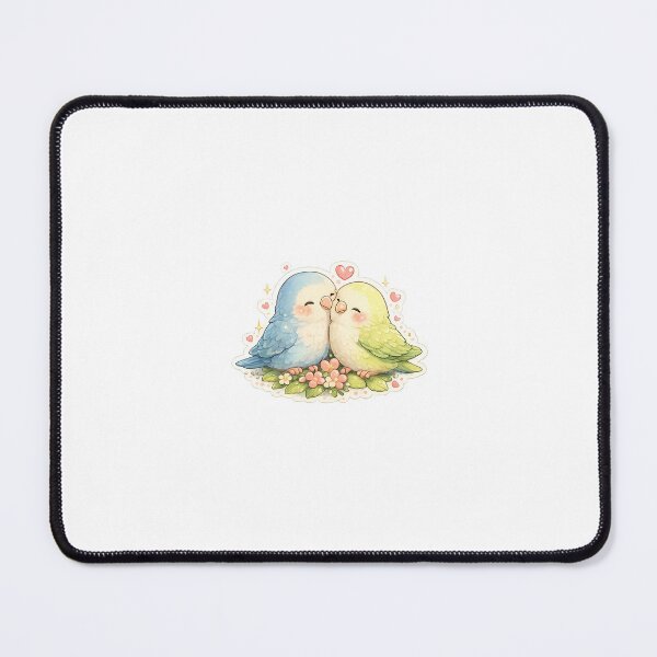 Item preview, Cute Love Birds Sticker | Kawaii Valentine Birds | Romantic Bird Couple | Transparent PNG designed and sold by Ishratparween11.