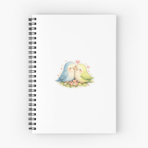 Item preview, Cute Love Birds Sticker | Kawaii Valentine Birds | Romantic Bird Couple | Transparent PNG designed and sold by Ishratparween11.