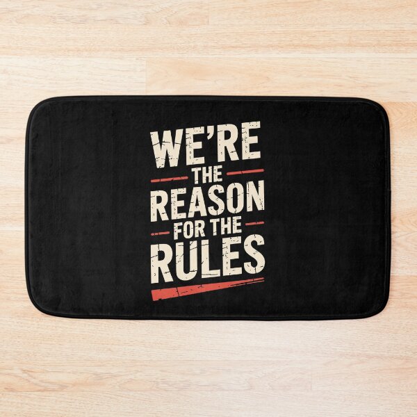 Item preview, We're The Reason For The Rules Funny Best Friend Group Gift designed and sold by Say It With Ink.