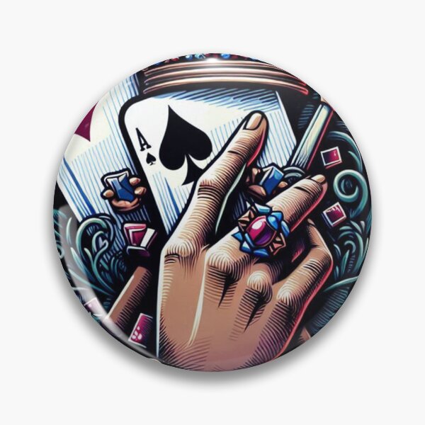 Item preview, Royal Ace Hand – Crowned Card Art, Ace of Spades & Hearts Illustration, Luxury Tattoo‑Style Design designed and sold by Joel0708.