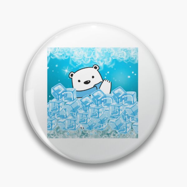 Item preview, Cute Polar Bear with Ice Cubes Illustration designed and sold by goldsmithorders.