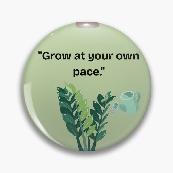 Item preview, Grow At Your Own Pace Cute Potted Plant Aesthetic designed and sold by Cozy Moss Studio.