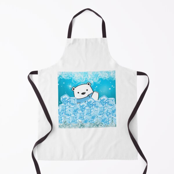 Item preview, Cute Polar Bear with Ice Cubes Illustration designed and sold by goldsmithorders.