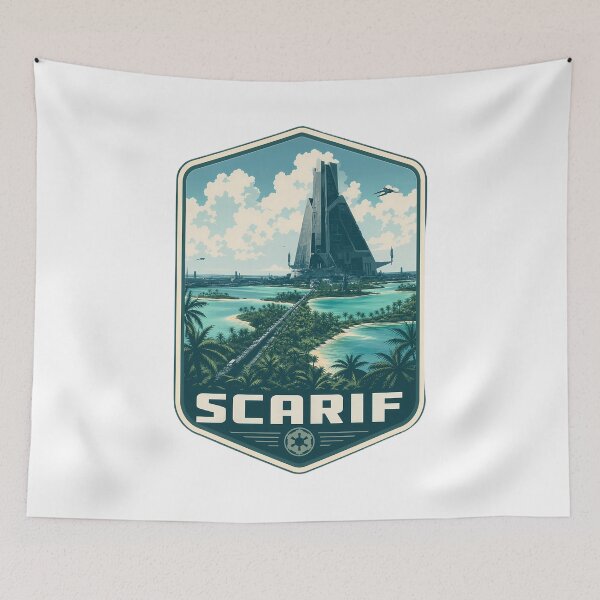 Item preview, Scarif Travel Nature Landscape designed and sold by FrontierCosmic.