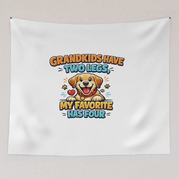 Item preview, Grandkids Have Two Legs My Favorite Has Four – Funny Golden Retriever Puppy Grandparent Shirt designed and sold by Sahil Randhawa.