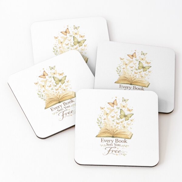 Item preview, Every Book Sets You Free | Book Lover Butterfly Reading Design designed and sold by NovaNest  Studio.