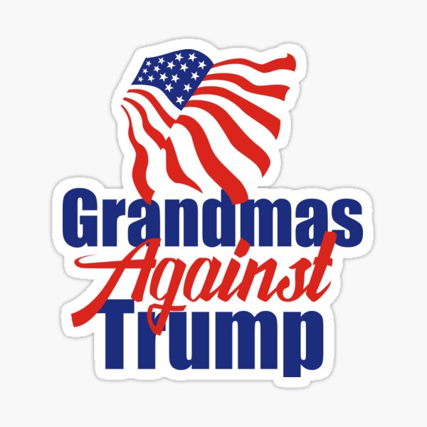 Vista previa del artículo con la obra «Abuelas contra Trump», diseñado y vendido por Epic Love Designs.