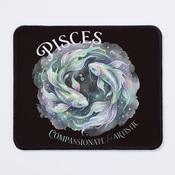 Item preview, Pisces Zodiac Sign Watercolor Fish | Compassionate & Artistic | Daily Horoscope Astrology | Celestial Zodiac Gift designed and sold by Bhaskar Digital Art.