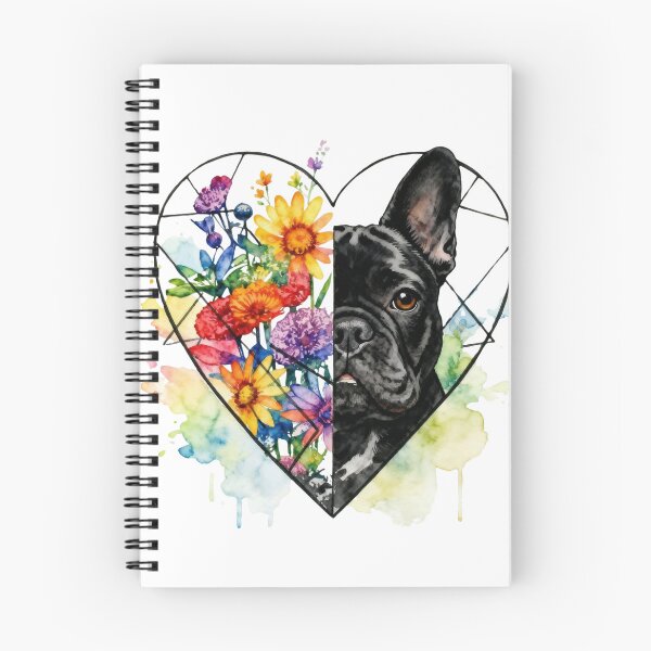 Item preview, Floral Companion | French Bulldog Art designed and sold by shallia.