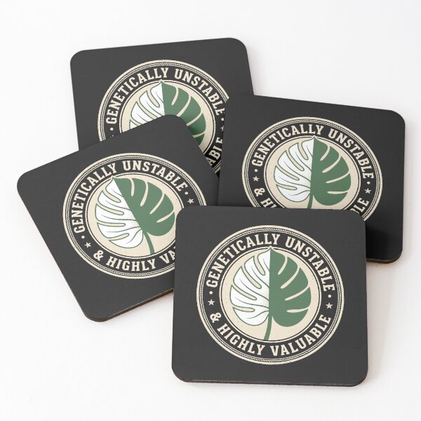 Item preview, Genetically Unstable Monstera Leaf Highly Valuable Retro Badge designed and sold by SplashTastic.