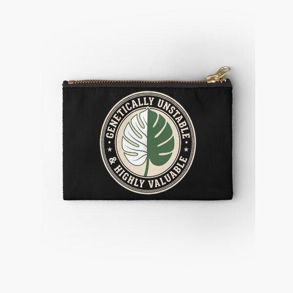 Item preview, Genetically Unstable Monstera Leaf Highly Valuable Retro Badge designed and sold by SplashTastic.