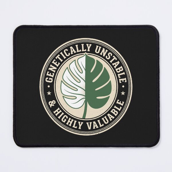 Item preview, Genetically Unstable Monstera Leaf Highly Valuable Retro Badge designed and sold by SplashTastic.