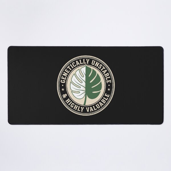 Item preview, Genetically Unstable Monstera Leaf Highly Valuable Retro Badge designed and sold by SplashTastic.