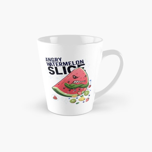 Item preview, Funny Angry Watermelon Slice Cartoon Design designed and sold by Ahmedsyde.